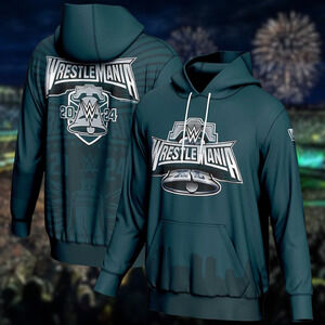WWE WrestleMania XL 2024 Pro Sphere Hoodie Mens L Philadelphia Green NWOT